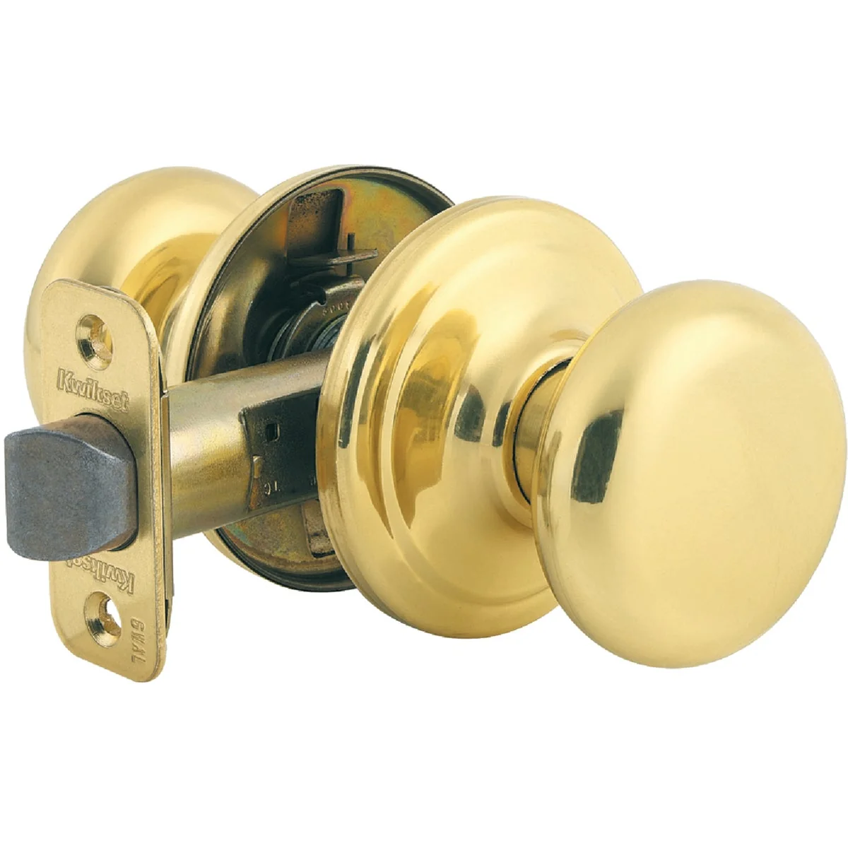 Relaxed Kwikset Signature Series Polished Brass Hall Closet Door Knob Practical