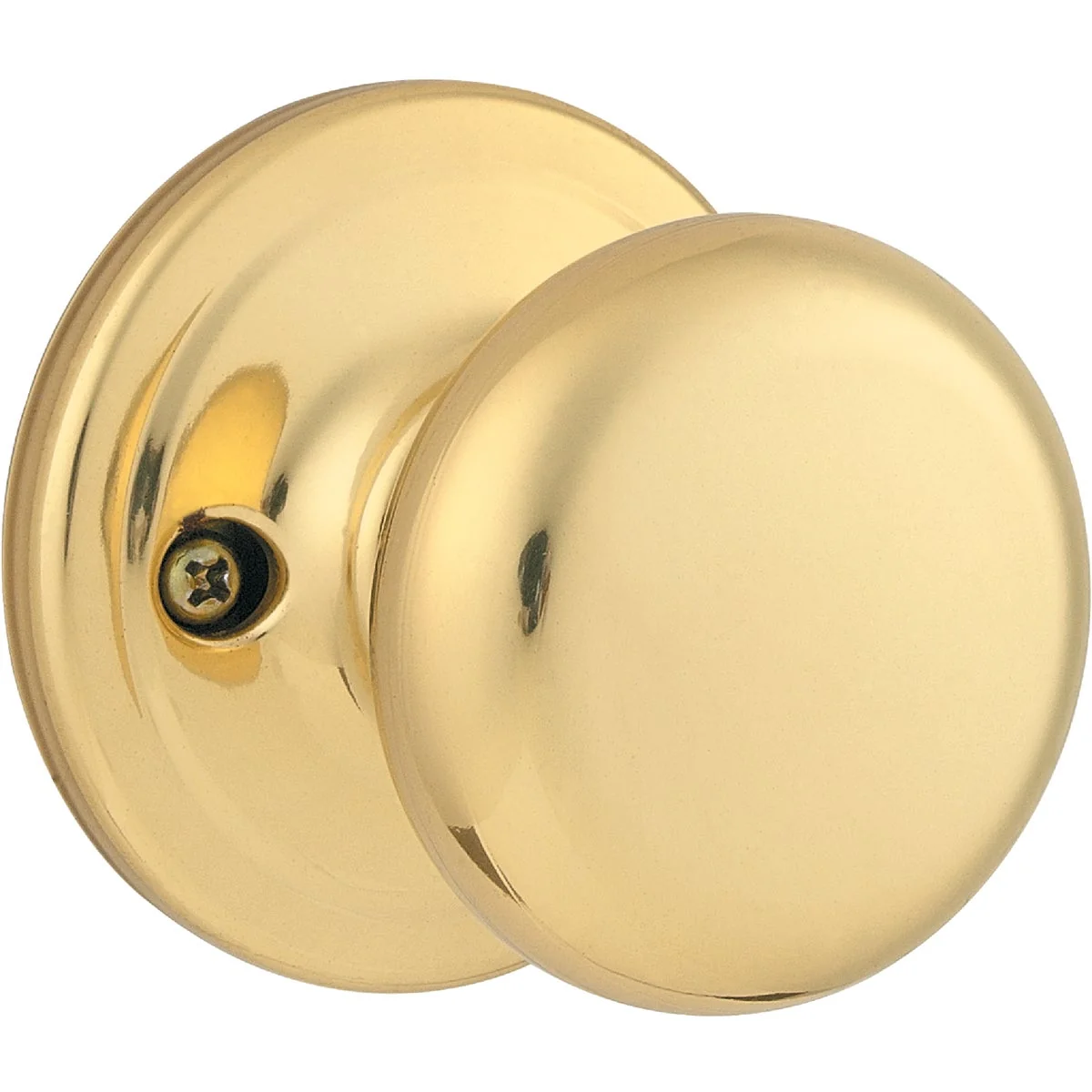Luxury Kwikset Signature Series Polished Brass Juno Dummy Door Knob Effective