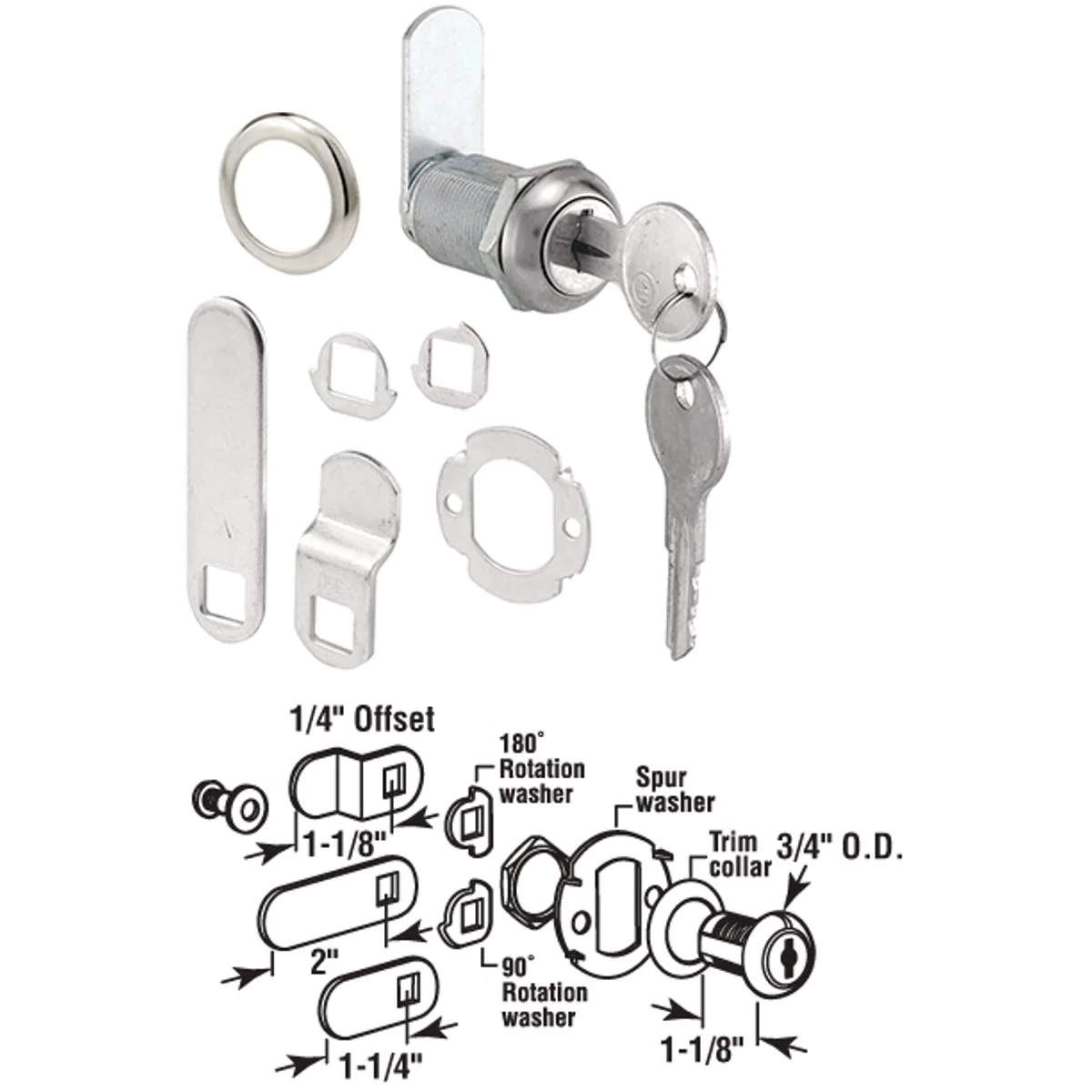 Premium Defender Security 3 4 Steel Drawer Cabinet Lock – Keyed Different Verified