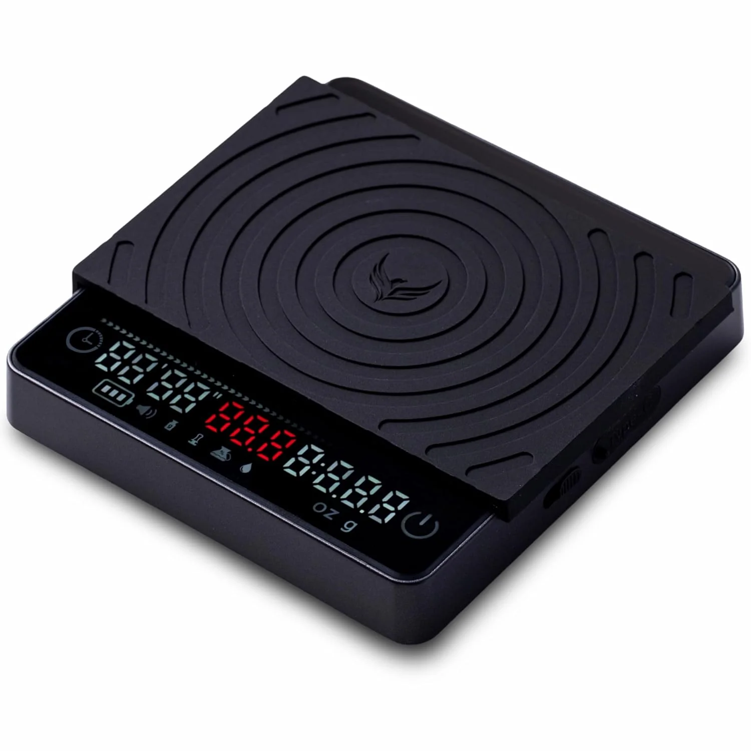 Sustainable Smart Coffee Scale – Easy Use Digital Espresso Scale with Timer Auto Tare Flow Rate Indicator – Compact Rechargeable Weight Scale for Drip Coffee Traditional