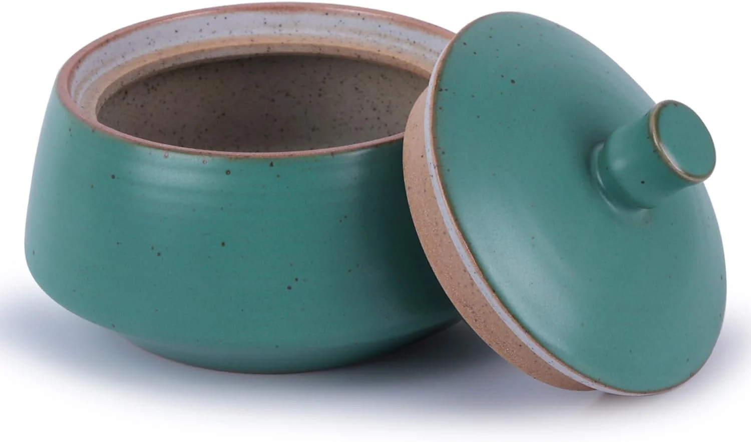 Fast Retro Kitchen Ceramic Canister 13.53 FL OZ 400 ML Vintage Food Storage Jar for Tea Coffee Beans Herb Candy Spices Nuts Ancient Green Superior