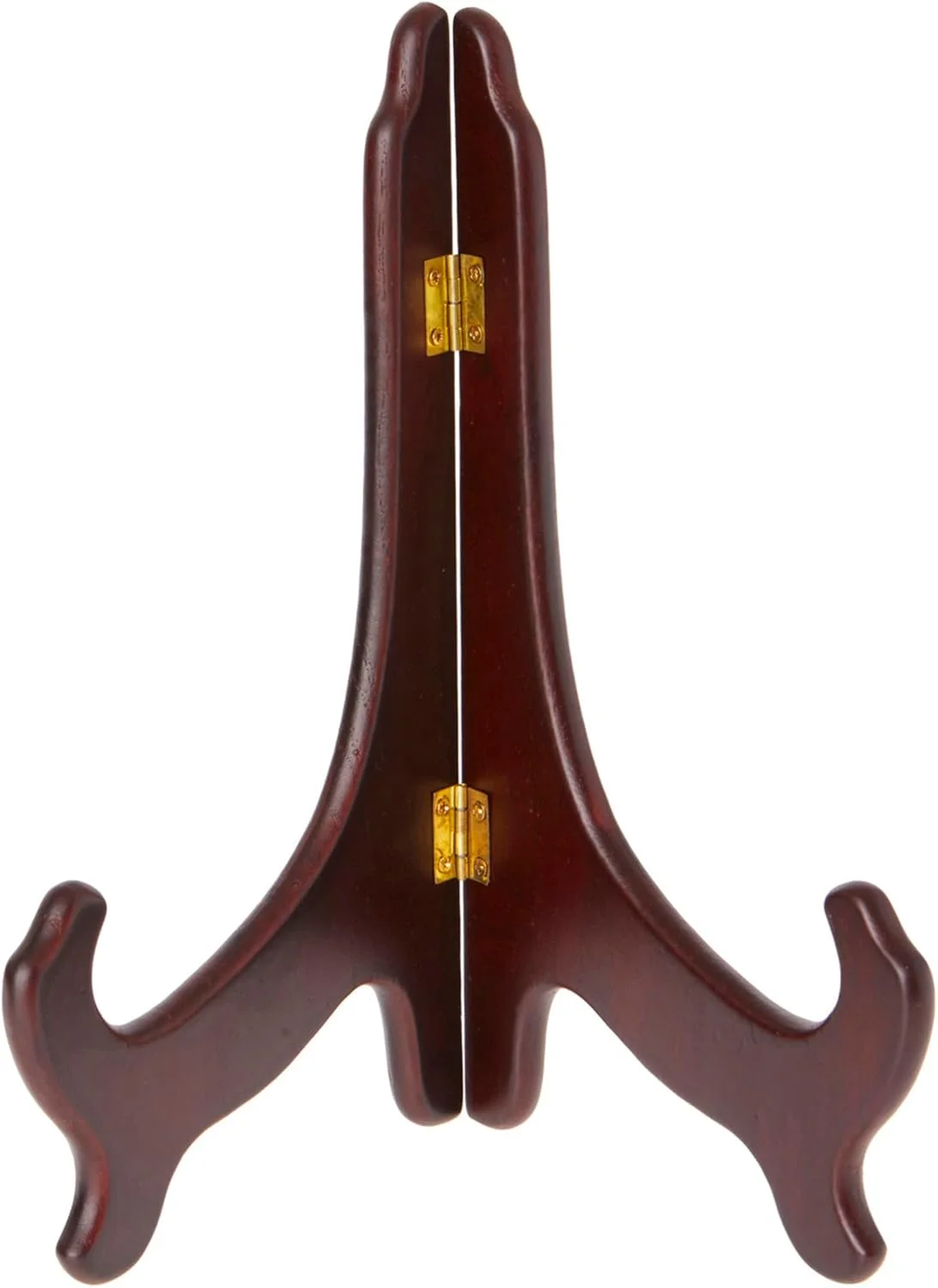 Relaxed Bard’s Hinged Dark Wood Plate Stand 9 H x 7.25 W x 5 D For 9 – 10.5 Plates Pack of 2 Excellent