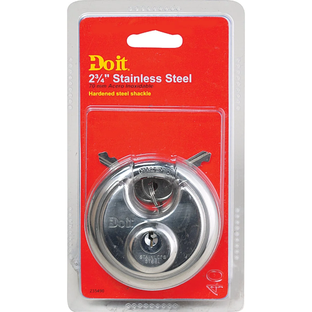 Convenient Do it 2-3 4 In. Shrouded Keyed Padlock Verified