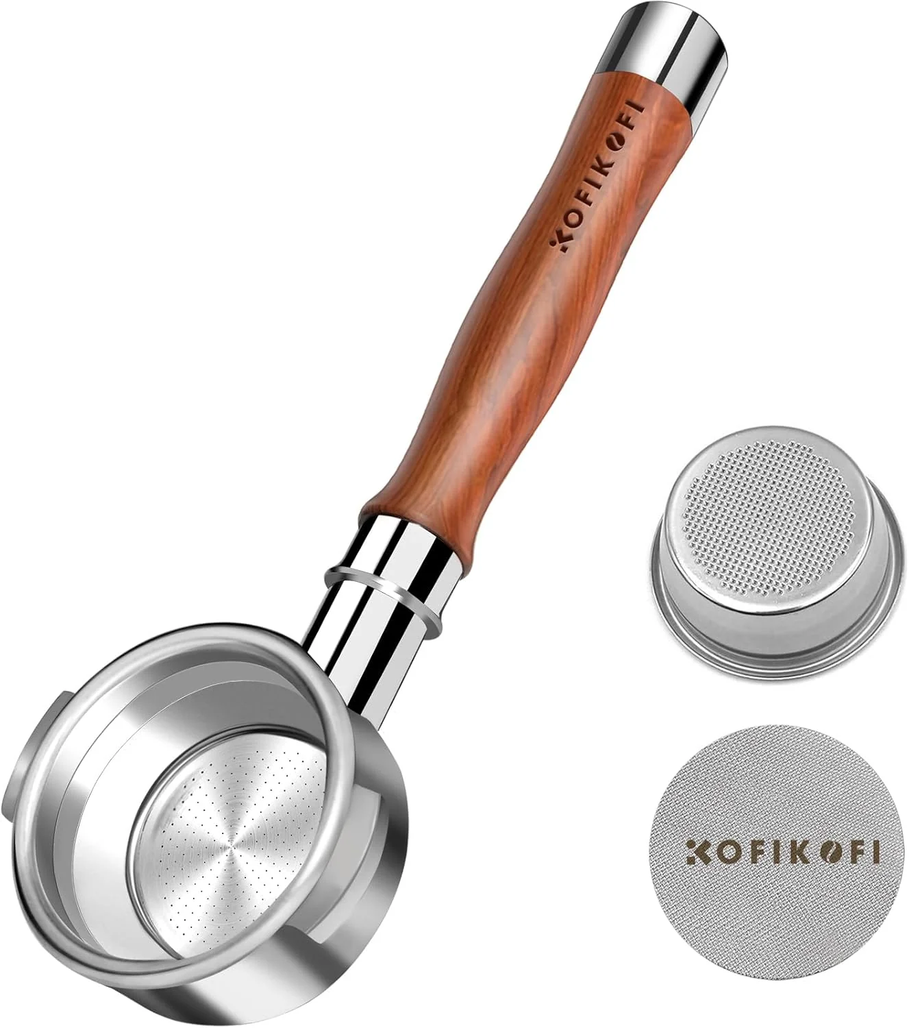 Organic 58mm Bottomless Portafilter 2 Ears For E61 Flair 58 ECM Rocket Sanremo Synesso Slayer VBM Espresso Machine Solid