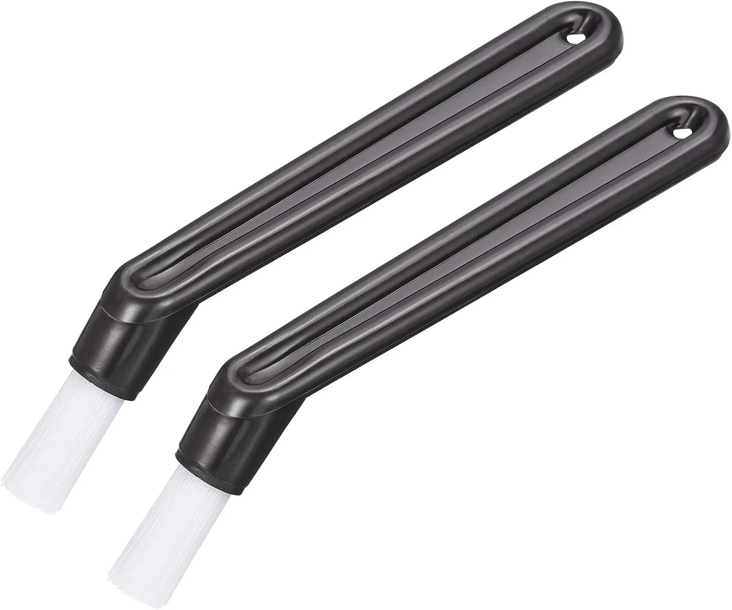 First-Class Meccanixity Coffee Machine Brush 5.39 Length Nylon Head Black for Cleaning Espresso Machines Grinders Pack of 2 Long-Lasting