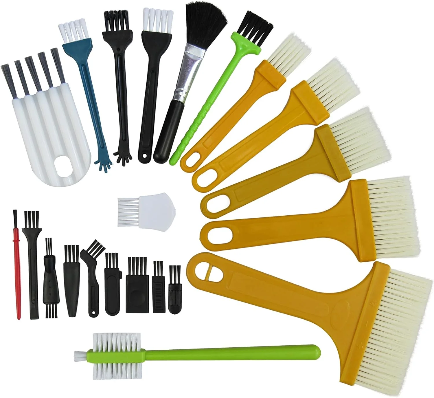 High-End CRAFNEW 22Pcs Small Cleaning Brushes Electronics Cleaning Brush Kit I for cleaning computer keyboards laptops sewing machines and other electronic devices Elegant