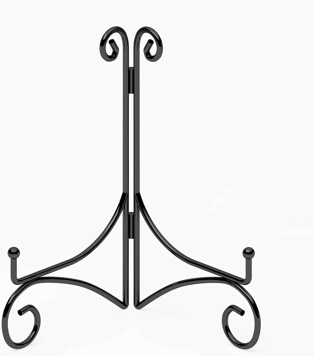 Prestigious Plate Display Stands with Hinged Folding Design 8 Inch Picture Frame Stand for Tables Decorative Easels for Plates Photos Cards and Books Recyclable