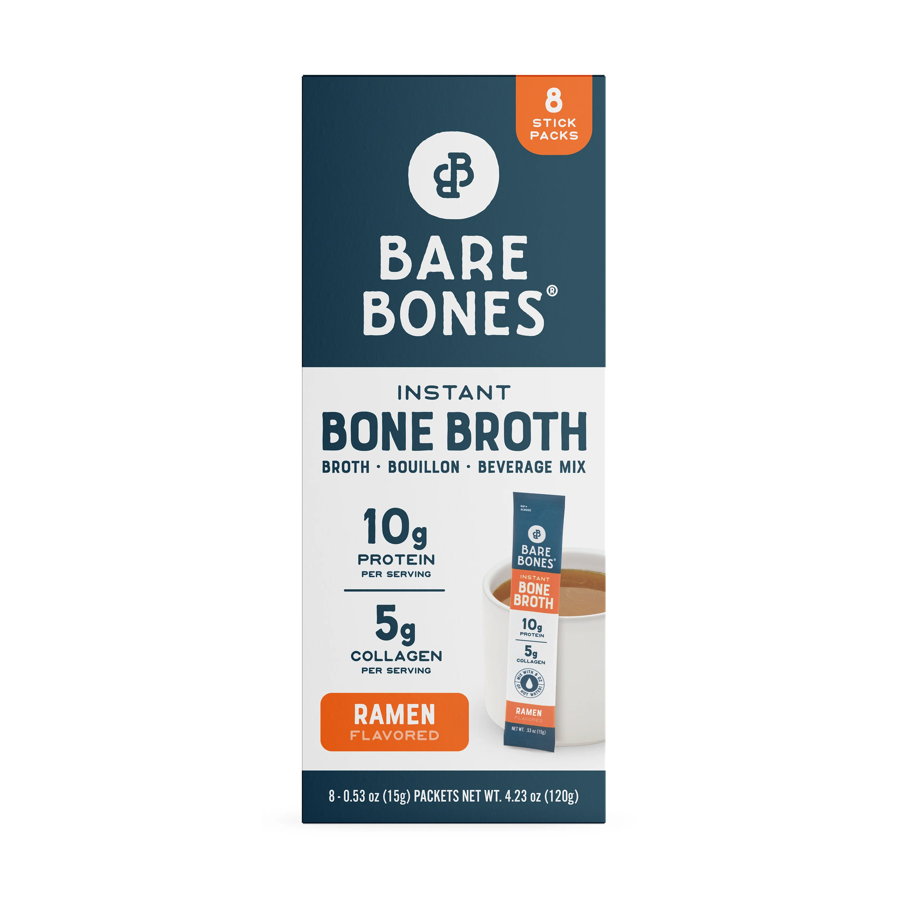 Top-Quality Bare Bones Ramen Instant Bone Broth Stick Green