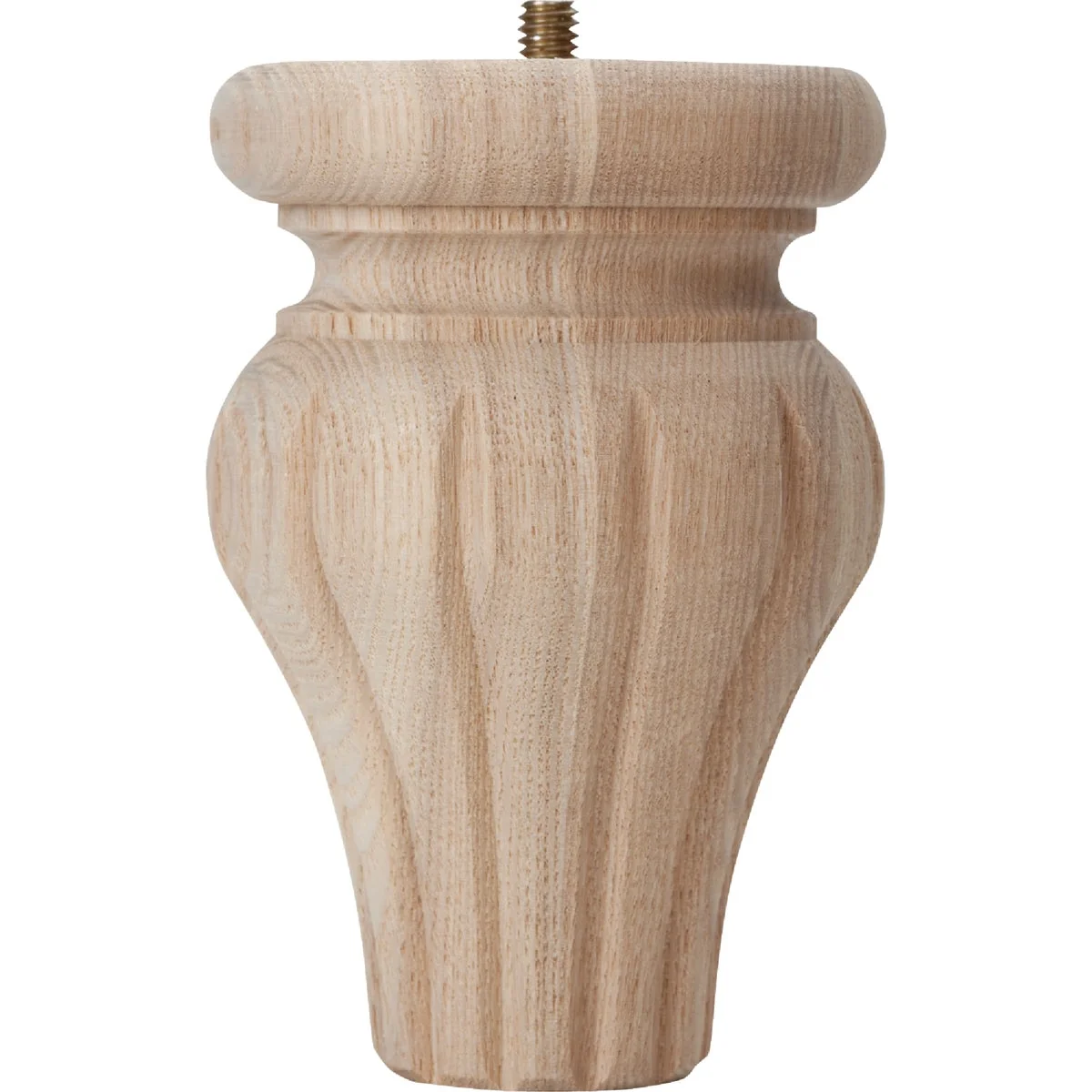 Easy-to-Use Waddell 4-3 4 In. x 3-1 4 In. Tulip Reeded Ash Bun Foot Fashionable