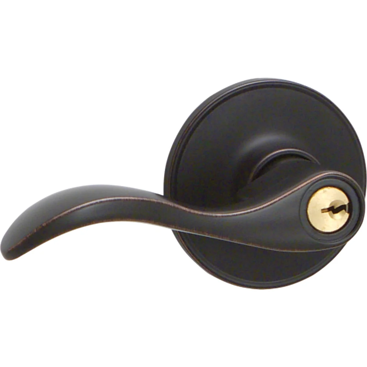 Efficient Dexter Aged Bronze Seville Entry Door Lever Green