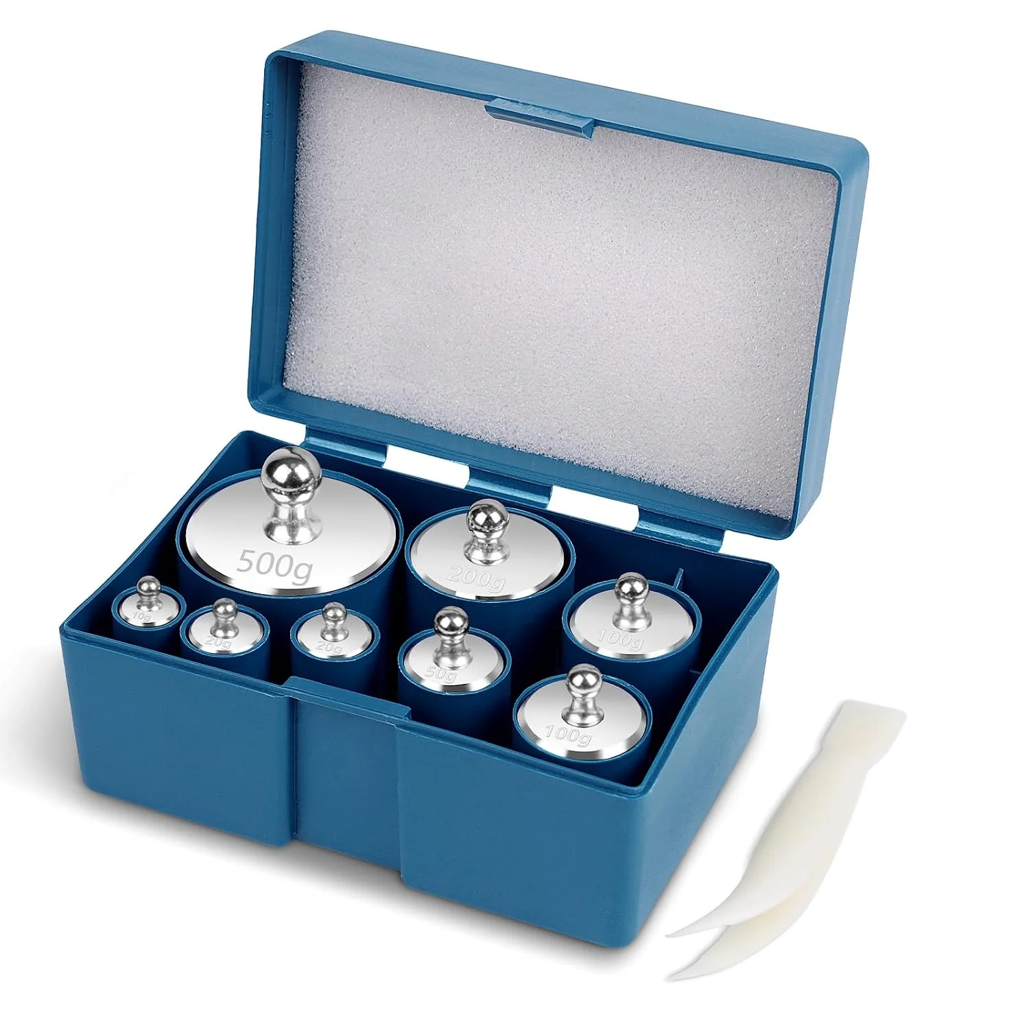 Expertly Made QP Calibration Weights 1000g 8PCS OIML Class M1 High Precision Scale Calibration Weight Set 10g 20g 50g 100g 200g 500g Calibration Weight with Tweezers for Digital Scale Gram Scale Lab Scale 10g 20g 50g 100g 200g 500g Calibration Weight with Tweezer Elite