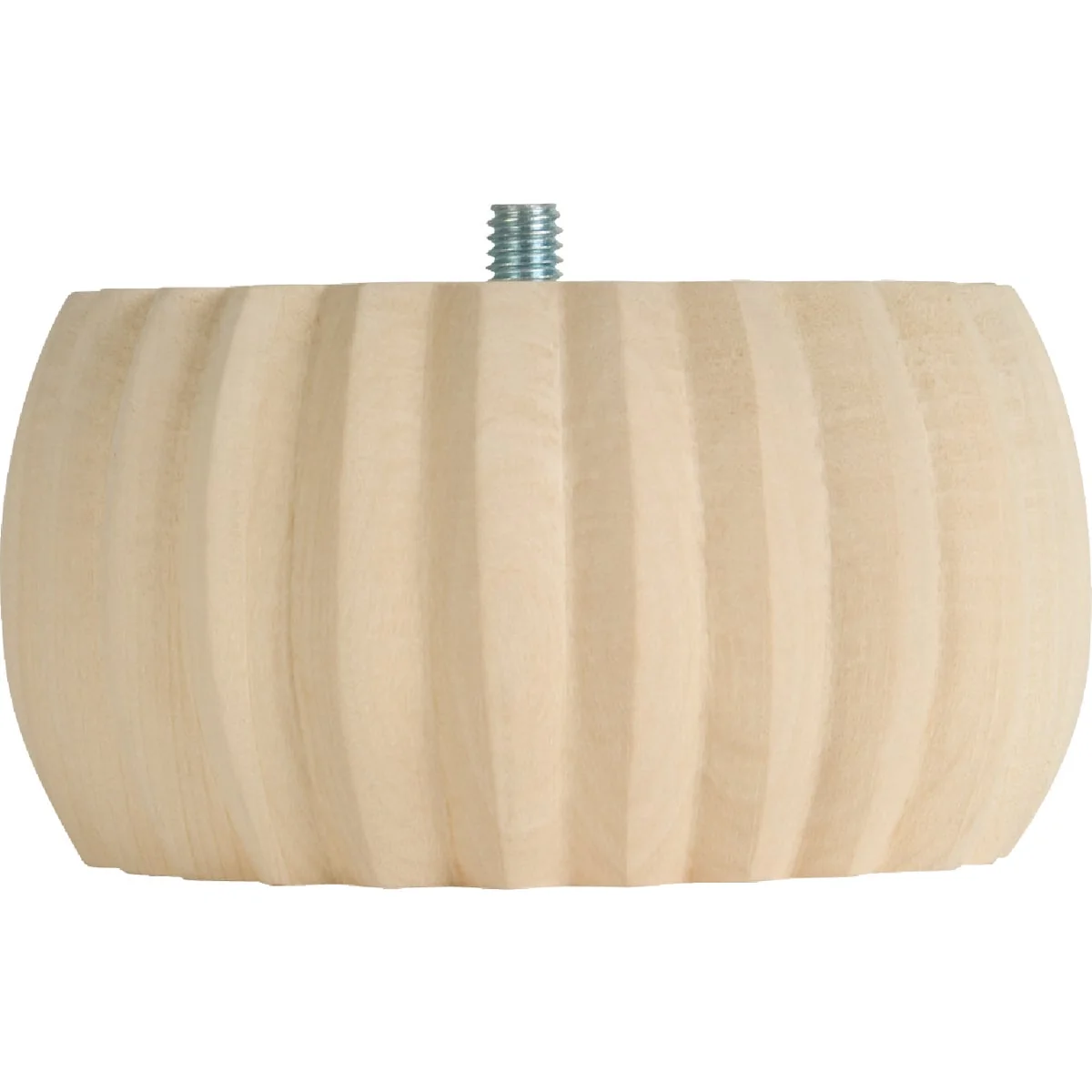 Stylish Waddell 2 In. x 4 In. Reeded Hardwood Bun Foot Quality