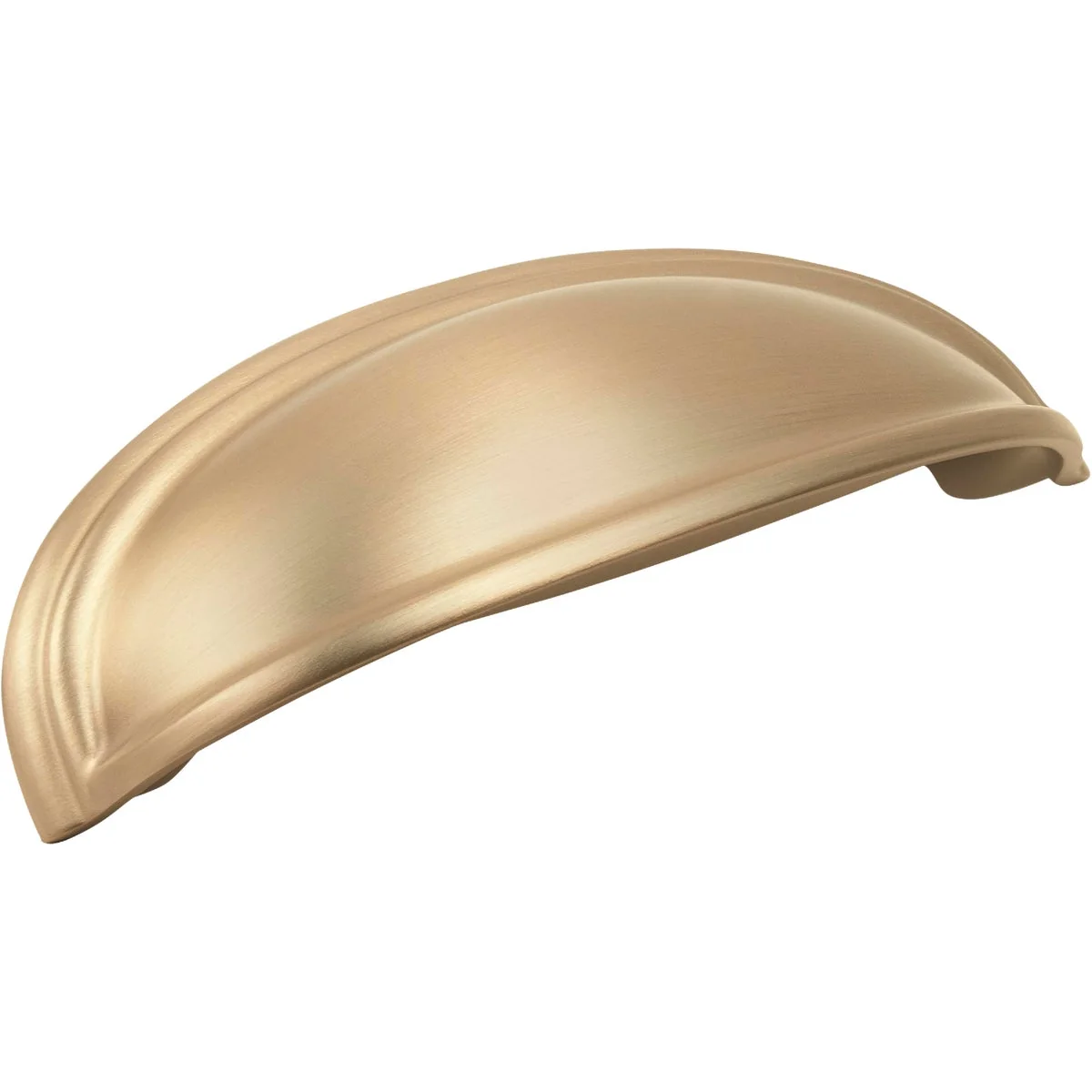 Excellent Amerock Ashby 4 In. 3 In. Golden Champagne Center-to-Center Cup Pull Fine Crafted