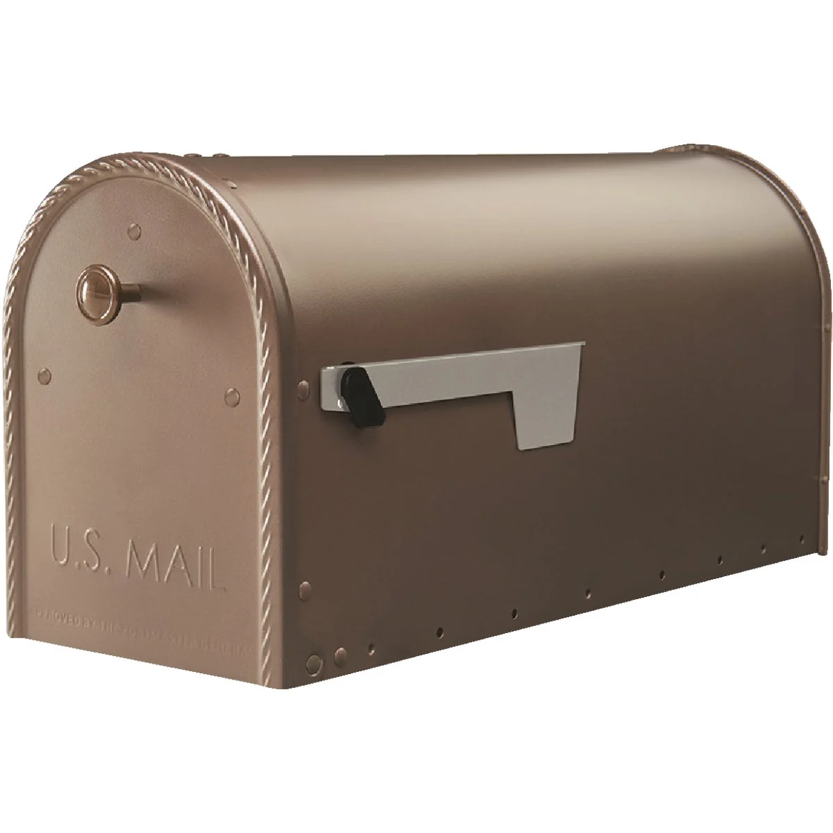 Smart Gibraltar Edwards Venetian Bronze Steel Post Mount Mailbox Pure