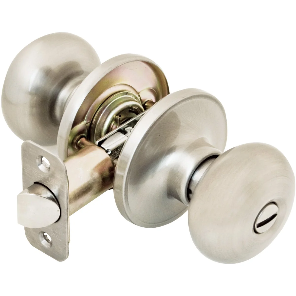 Consistent Dexter Satin Nickel Bed Bath Door Knob Practical