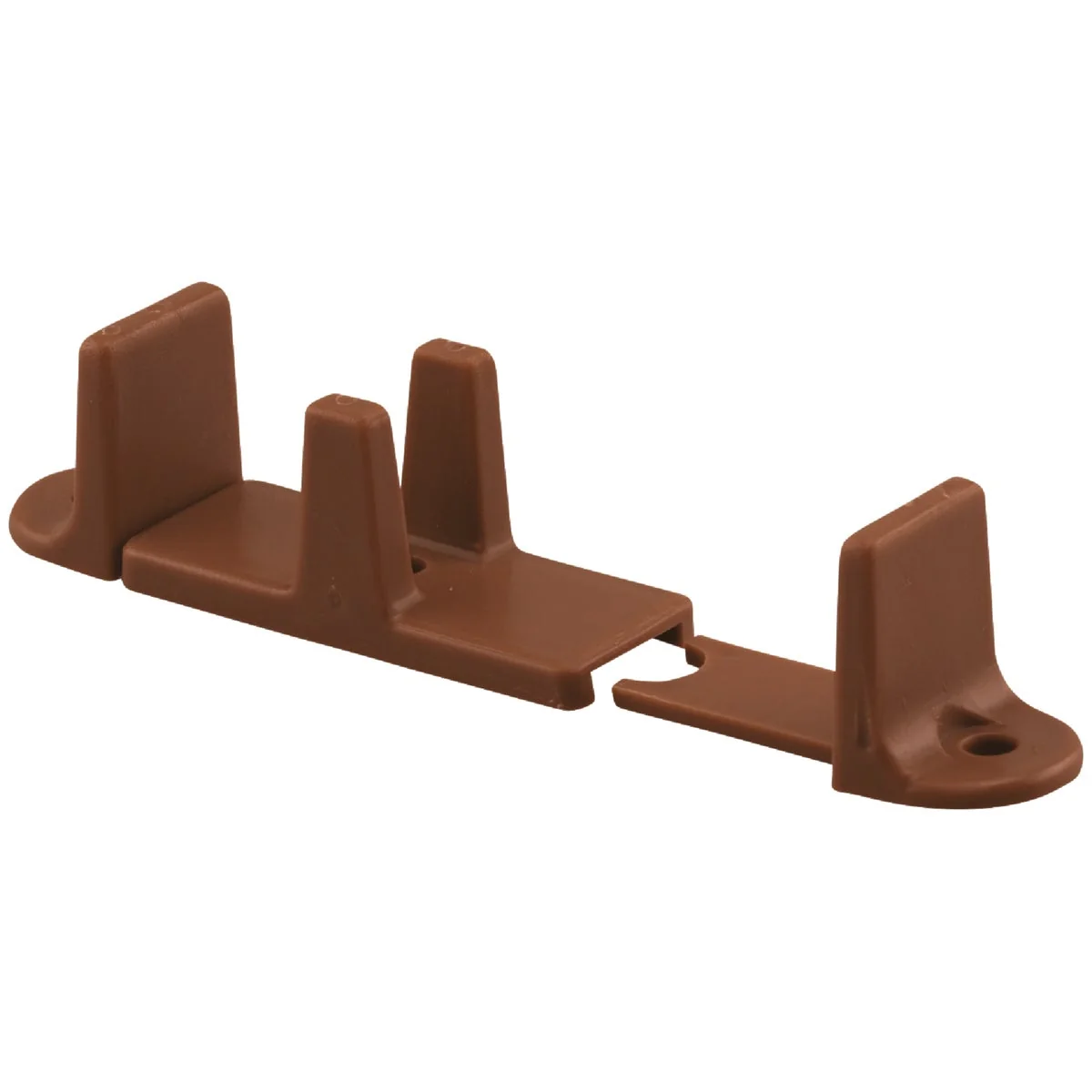 Premium Prime-Line 1 In. H. Brown Closet Door Adjustable Floor Guide 2-Pack Elegant