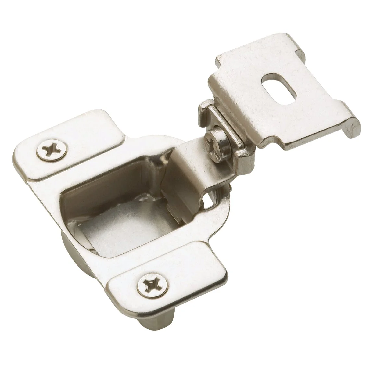 Quality Amerock Matrix Nickel 1-1 4 In. European Self-Closing Concealed Hinge 2-Pack Fine