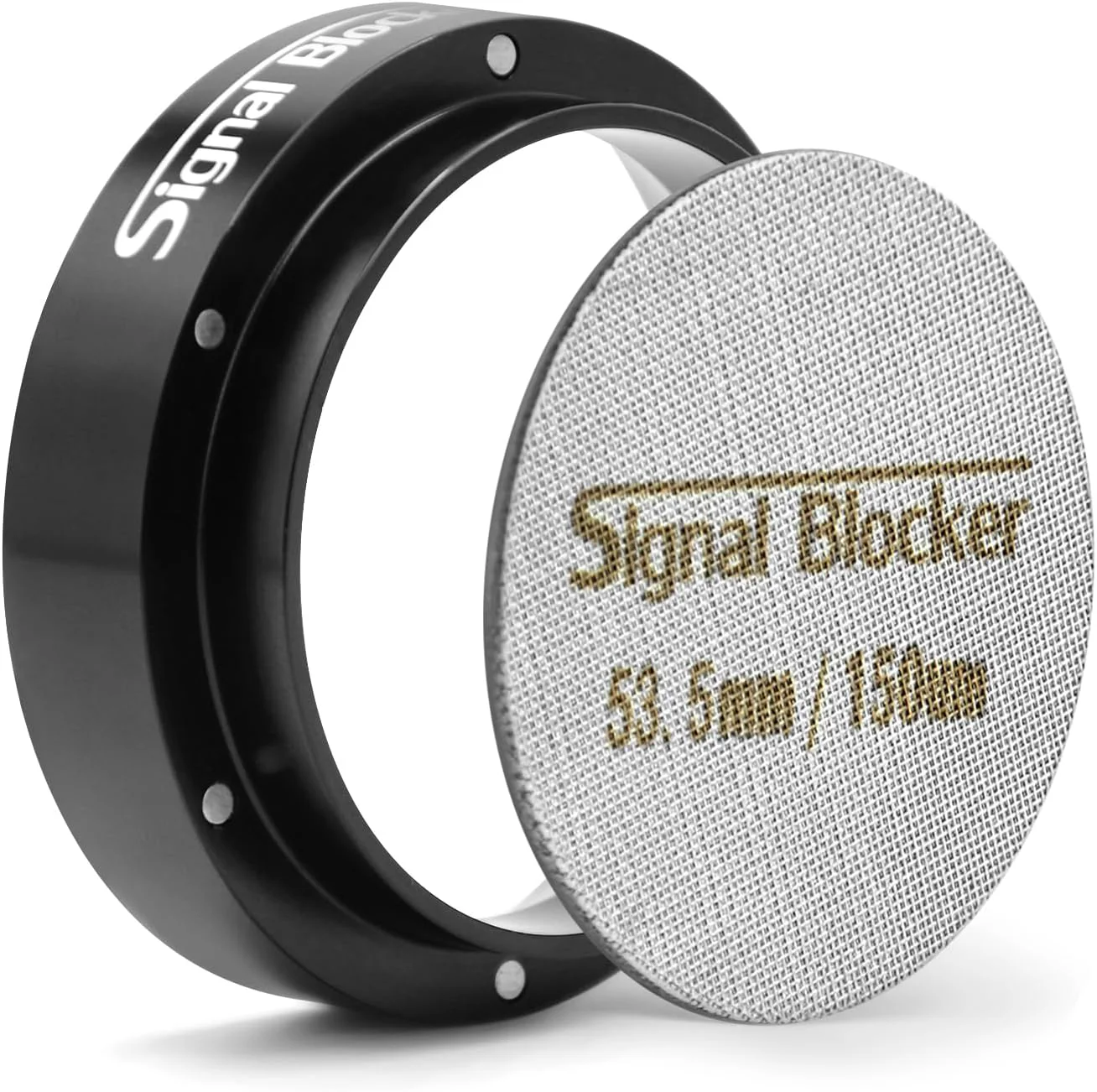 Durable 54mm Espresso Dosing Funnel amp 53.5mm Puck Screen for Breville Magnetic Coffee Dosing Ring Aluminium Metal – Reusable 1.7mm Thickness 150μm Puck Screen 316 Stainless Steel Fits All 54mm Portafilters High-Quality