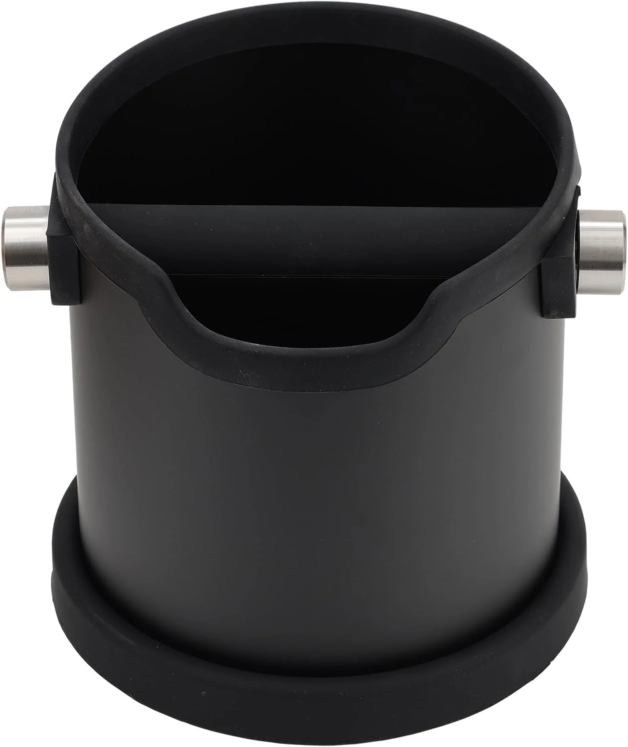Sustainable Coffee Tapping Box Stainless Steel Espresso Floor Container Waste Coffee Bucket Barista And Anti Slip Base Coffee Tools Black Eco-Friendly