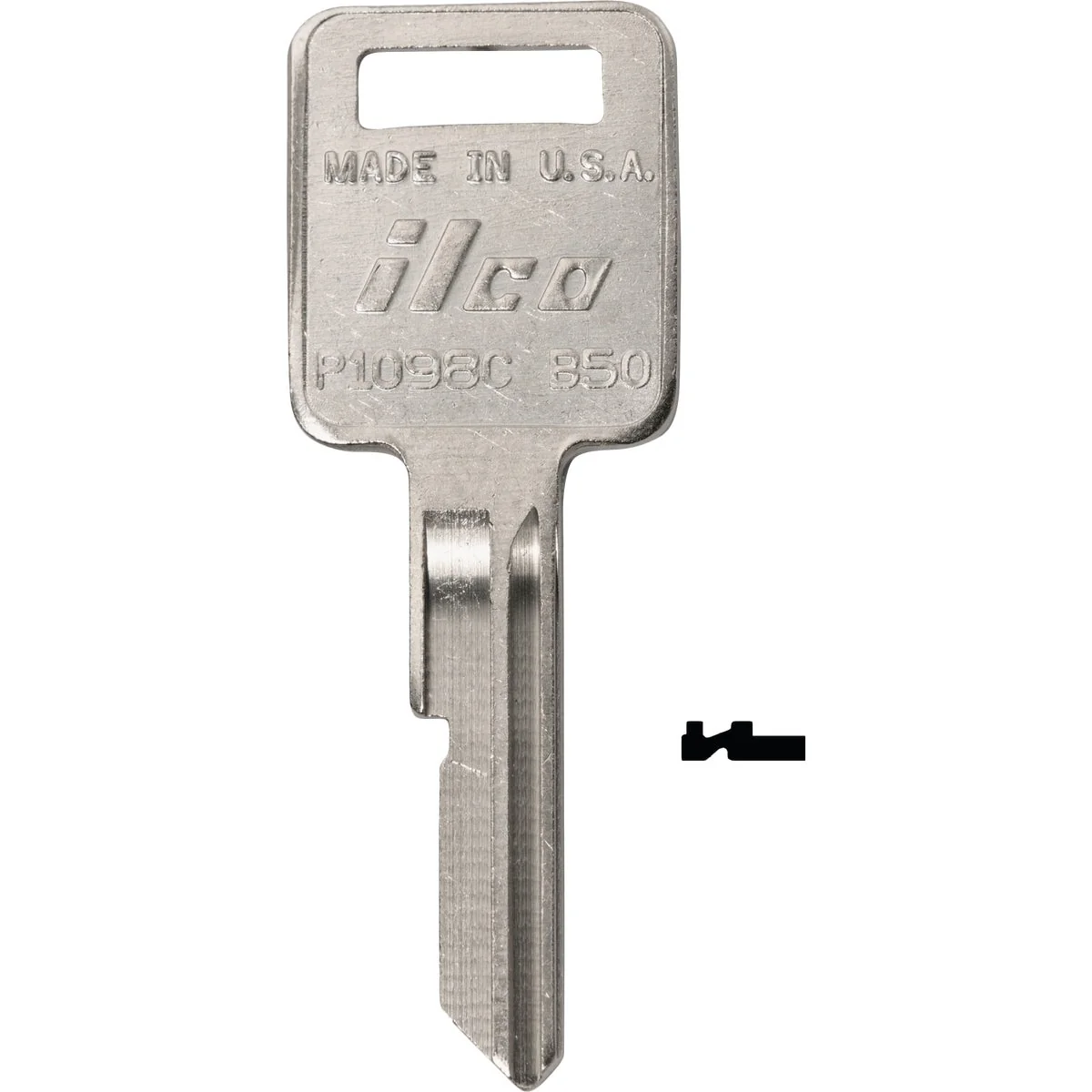 Safe ILCO GM Nickel Plated Automotive Key B48 10-Pack Official