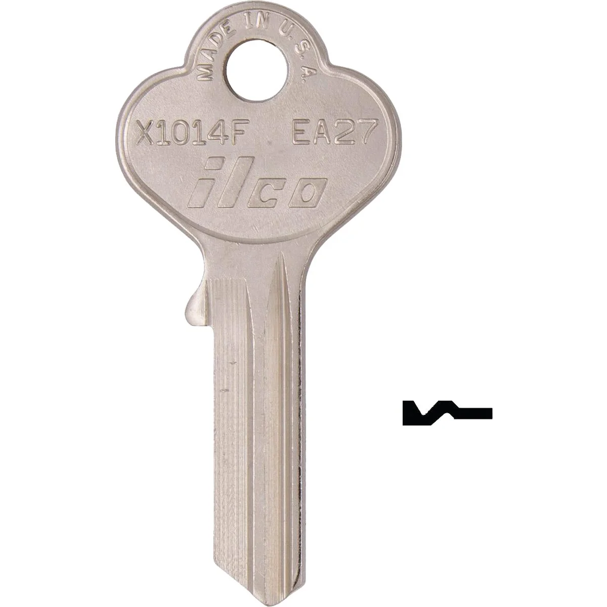 Selected ILCO Eagle Lock Nickel Plated General Use Key 10-Pack Casual