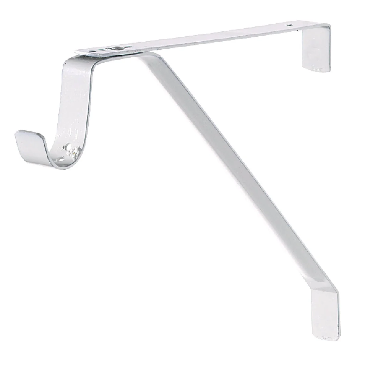 Reusable John Sterling Closet-Pro 12.40 In. H. x 12.40 In. D. Adjustable Closet Shelf Rod Bracket White Certified
