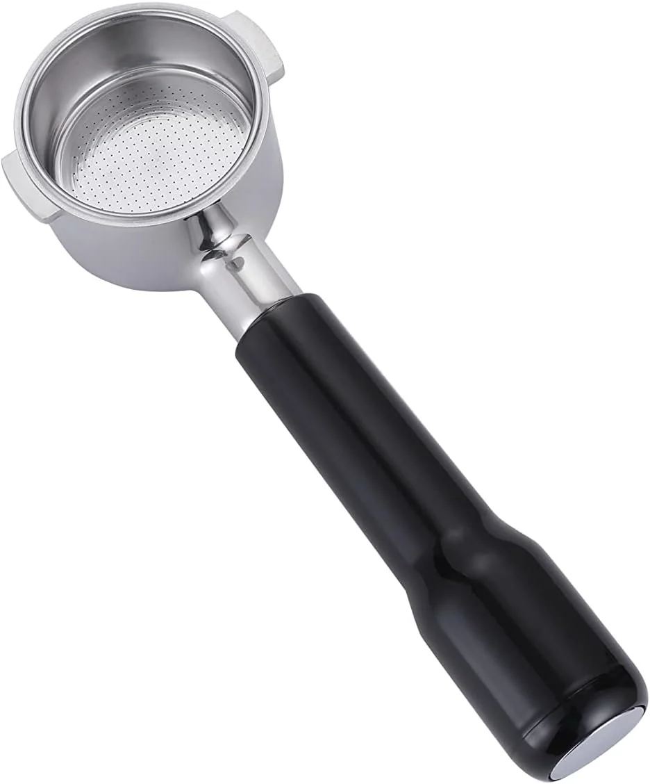 Expertly Made 51mm Bottomless Portafilter Compatible with DeLonghi Espresso Machine ECP3420 ECP3630 ECP3120 EC260BK EC265 EC155 EC702 BCO430 Stainless Steel Green