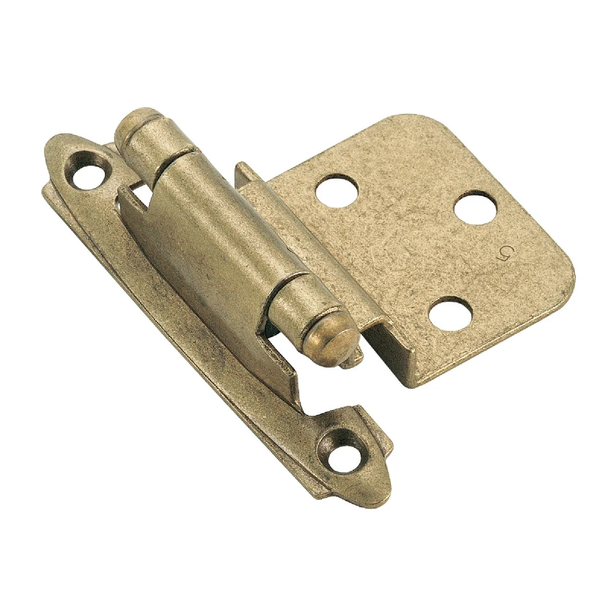 High-Grade Amerock Burnished Brass 3 8 In. Self-Closing Inset Hinge 2-Pack Trusted