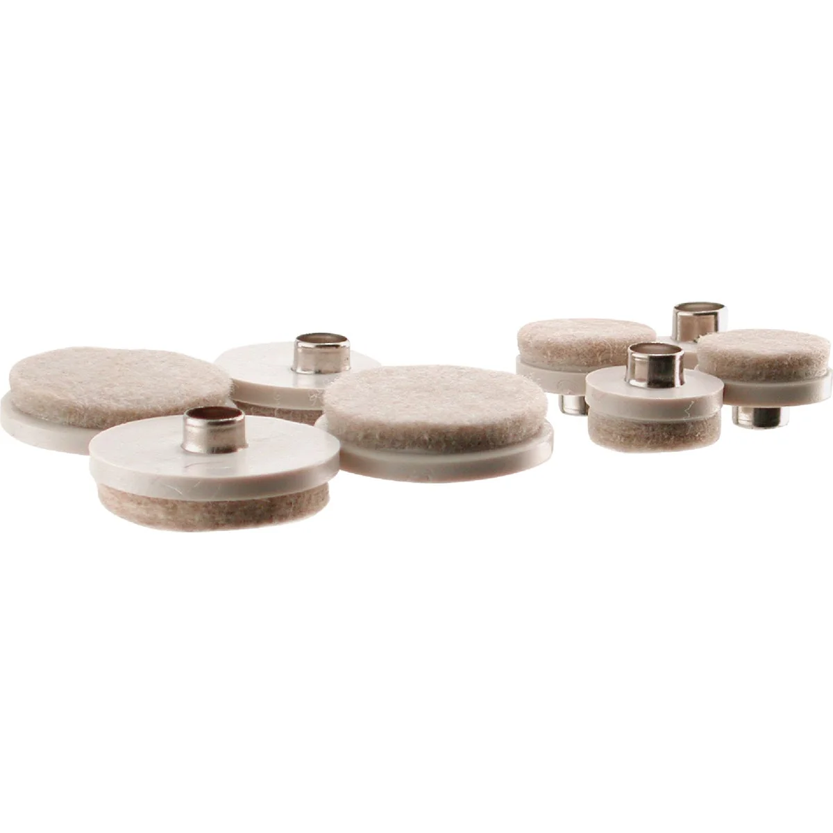 Contemporary Do it Assorted Size Pack Round Almond Nail on Furniture Glide 20-Count Original Design