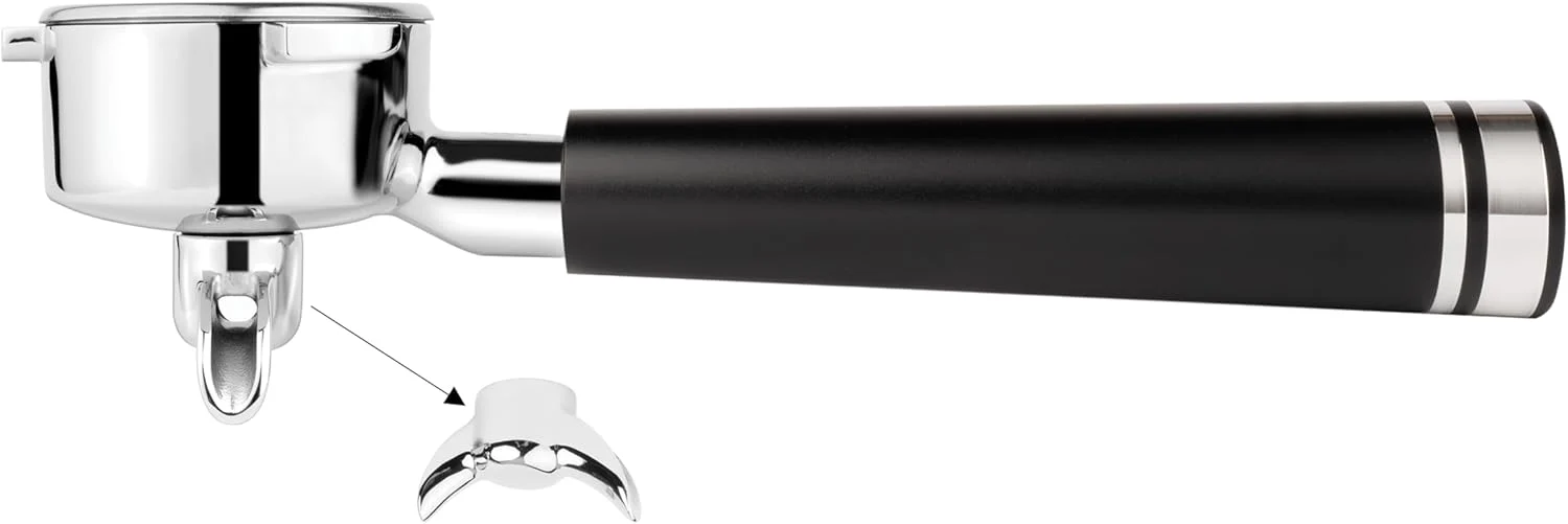 Certified Lilq 54mm Spouted Portafilter Compatible with Breville Barista Express Barista Pro Bambino and More – 18-20g basket included Aluminum Flat Practical