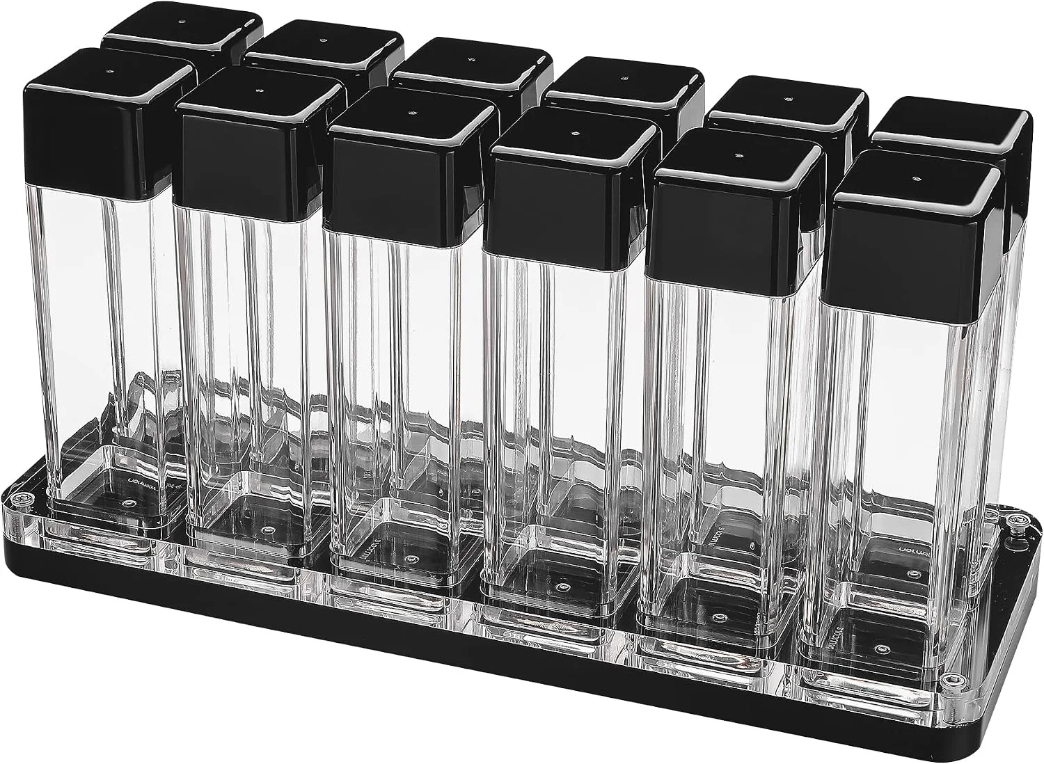 Secure Normcore 12 Tubes Coffee Bean Cellars with Stand amp Hopper – Single Dose Coffee Bean Vaults – Espresso Bean Storage Set – One-Way Exhaust Valve – Capacity 25-28g Pure