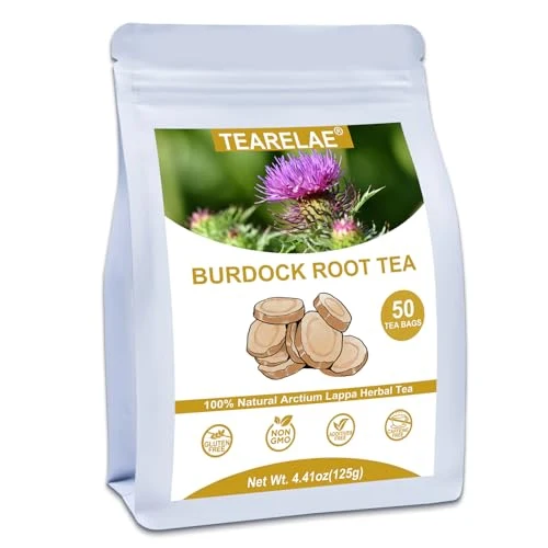 Trusted Burdock Root Tea Bags 50 Count Relaxed