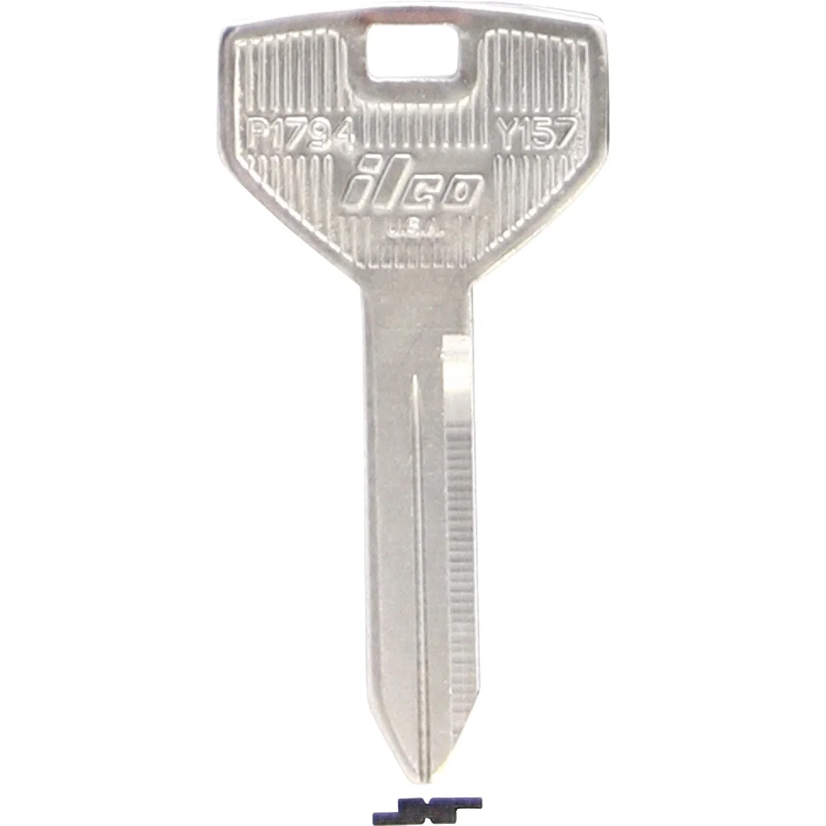 Traditional ILCO Chrysler Nickel Plated Automotive Key Y157 10-Pack Fast