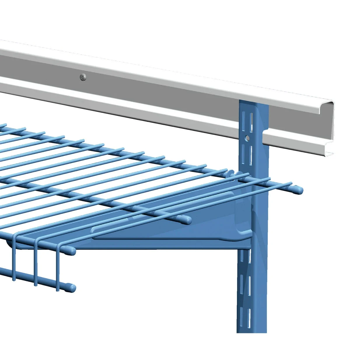 Powerful Closetmaid ShelfTrack 40 In. White Closet Shelf Horizontal Hang Track User-Friendly