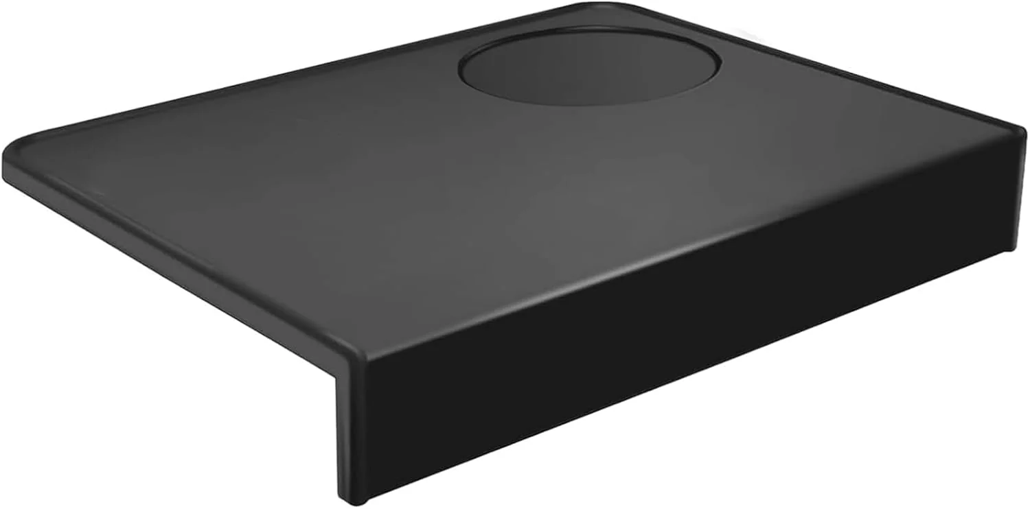 Efficient Dibtsa Espresso Tamping Mat Silicone Coffee Tamper Mat with Corner Edge Tamp Support Station for Countertop Barista Tools Espresso Accessories Excellent
