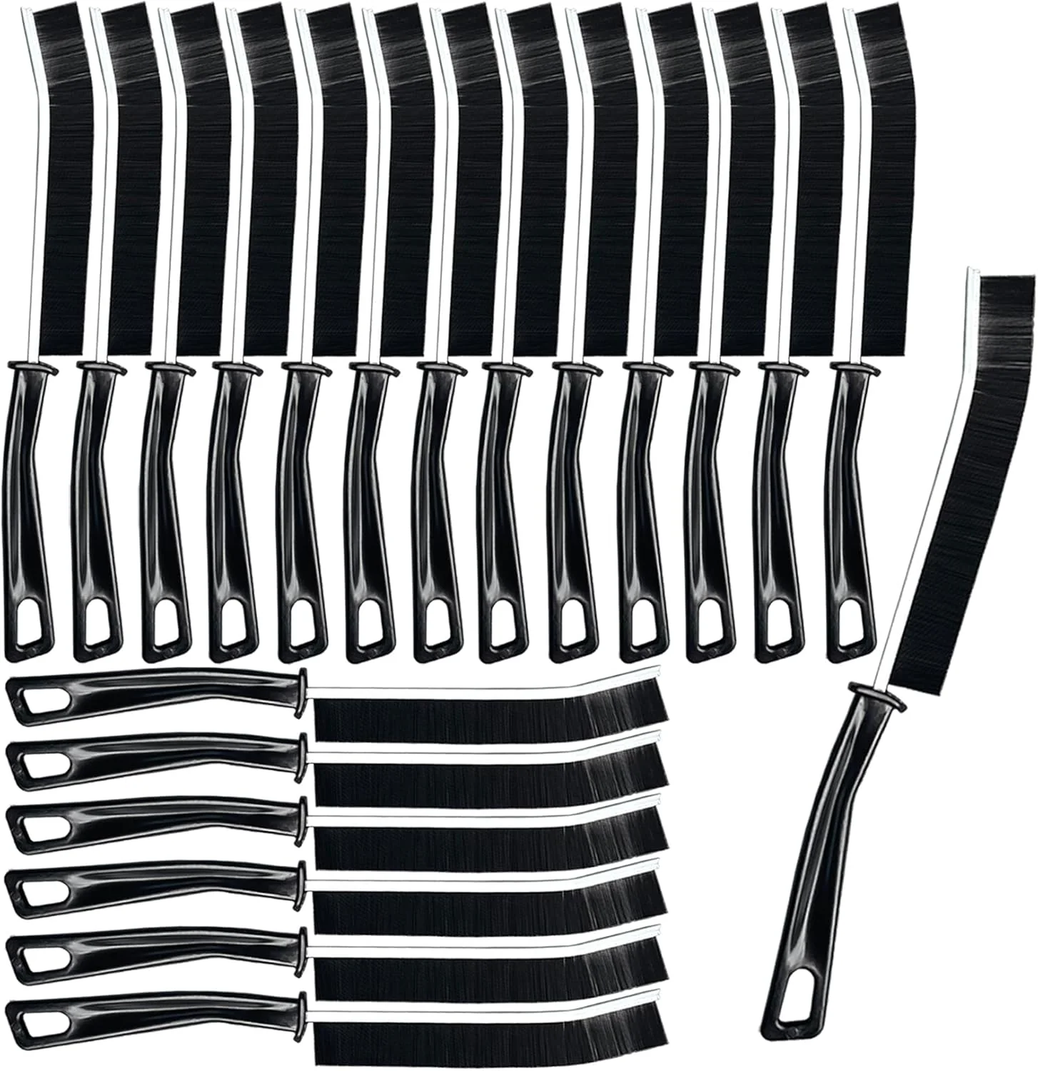 20 Pcs Crevice Cleaning Brush Bathroom Gap Brush Grout Cleaner Brush Hard Bristle Crevice Cleaning Brush Efficient