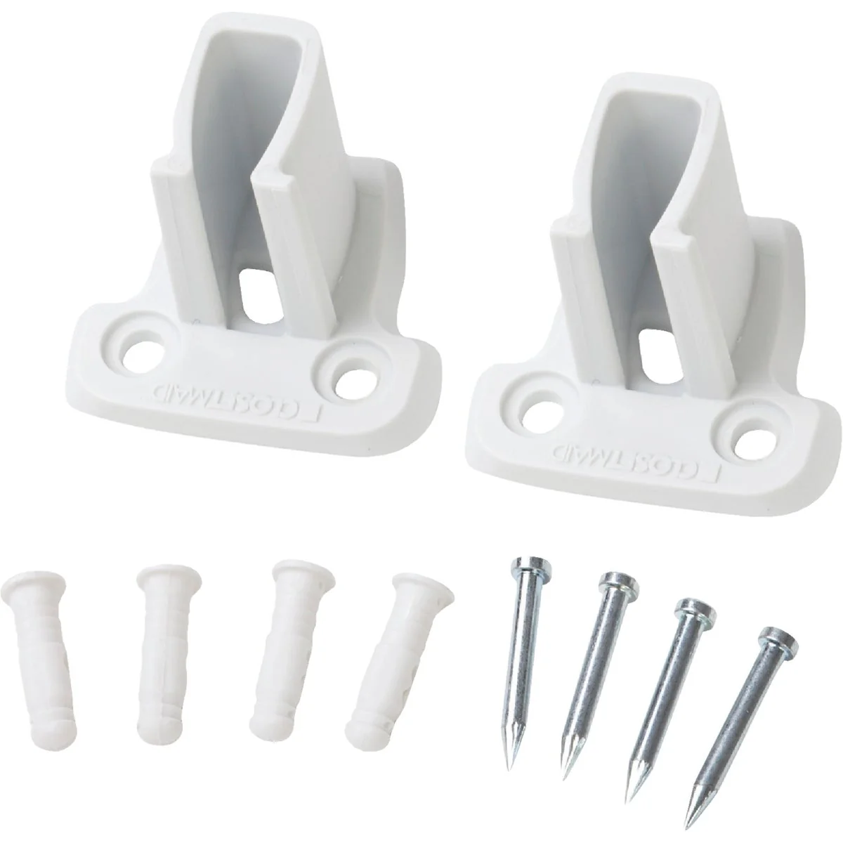 Trusted ClosetMaid SuperSlide White Resin Wire Shelf End Bracket 12-Pack Long-Lasting