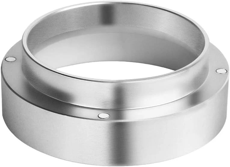 Stylish Aluminum Espresso Coffee Dosing Funnel Dosing Ring Funnel for 53mm Portafilters Espresso Machine Espresso Hand Tampers Accessories 53mm Efficient