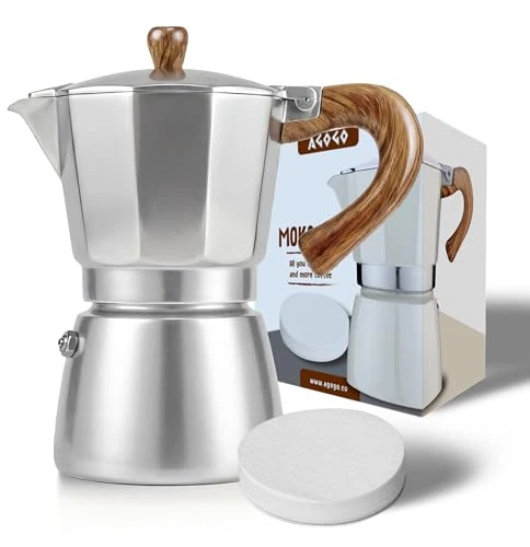 Soft Moka Pot Stovetop Espresso Set Cuban Coffee Maker 6 10.2 Ounce Trusted