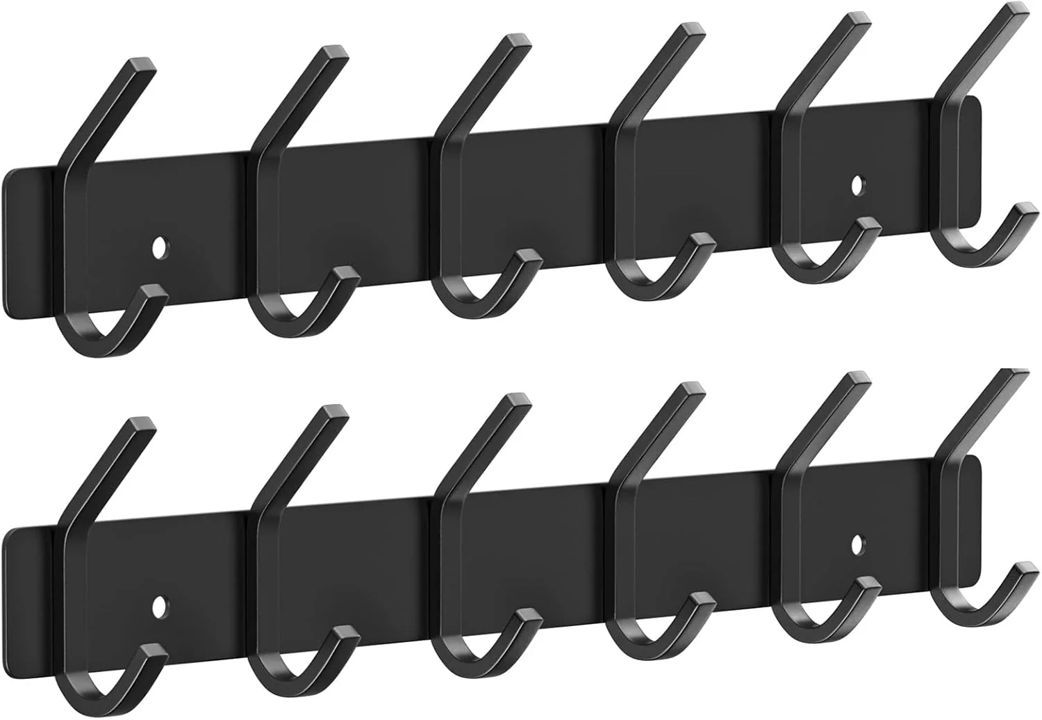 Sustainable Vaehold Wall Hooks Coat Hooks Wall Mounted Coat Rack with 6 Double Hooks for Hanging Towel Hat Coat Robe Bag Key for Bathroom Kitchen Bedroom 2 Pack Unique
