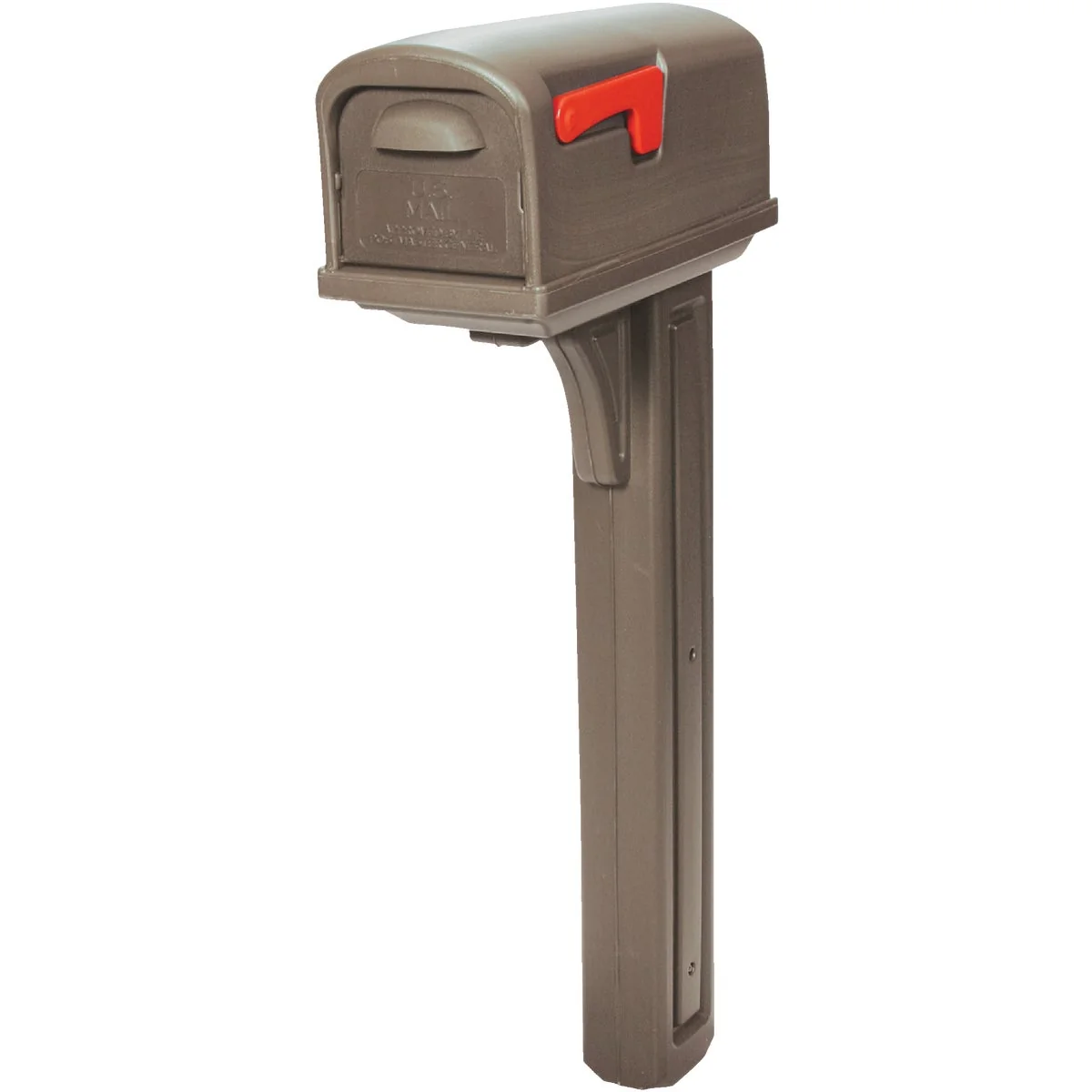 Trendy Gibraltar Classic Mocha Mailbox Post Fine Crafted