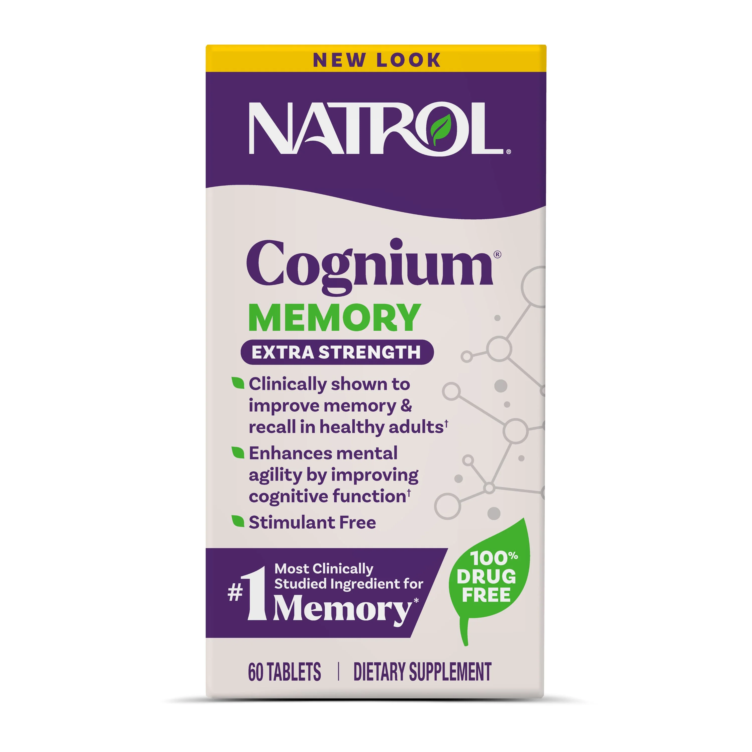 Recyclable Natrol Cognium Memory Extra Strength Minimalist
