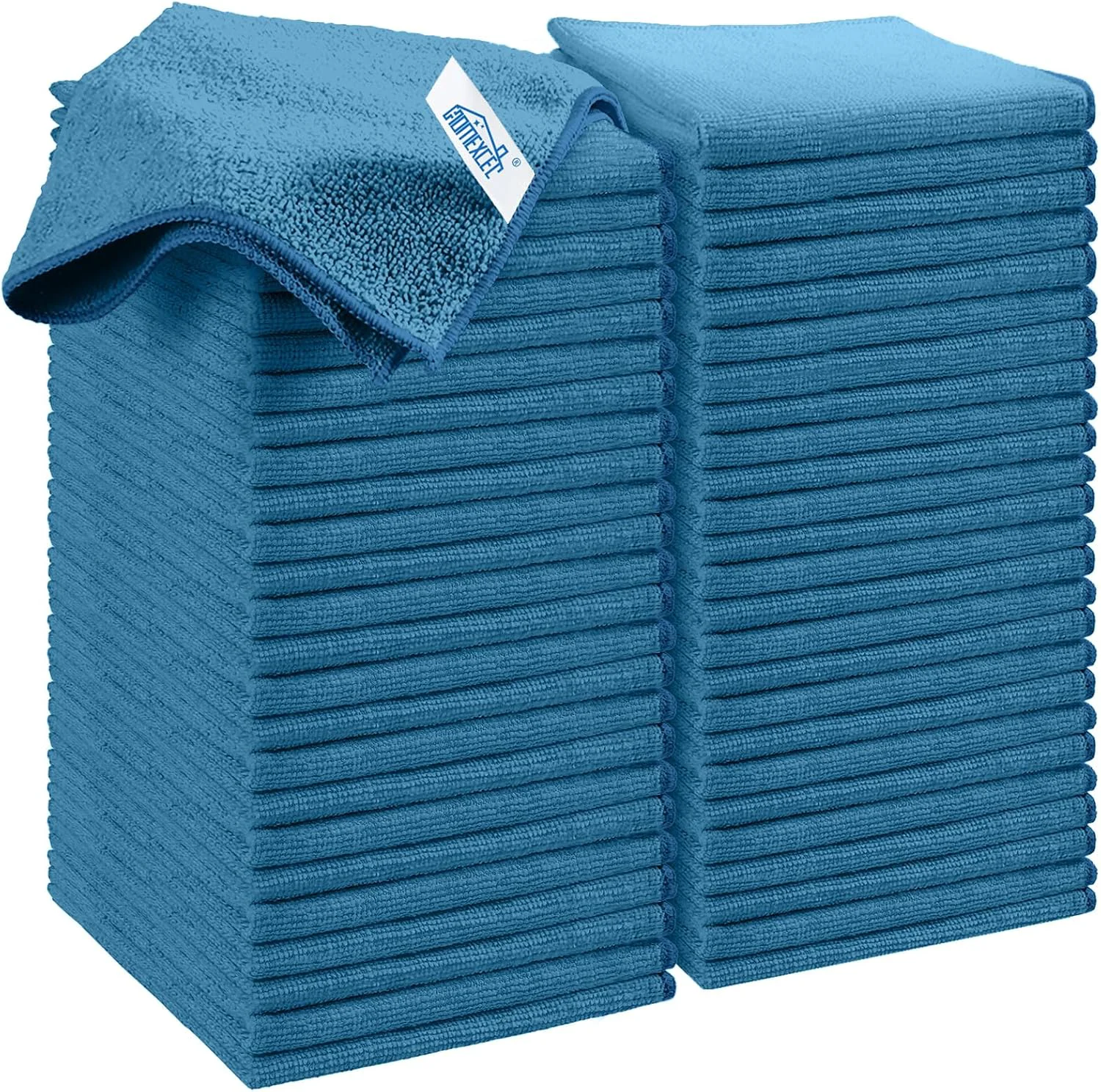 Verified HOMEXCEL 50PK Microfiber Cleaning Cloth Cleaning Rag for Home 11.5×11.5in Crafted