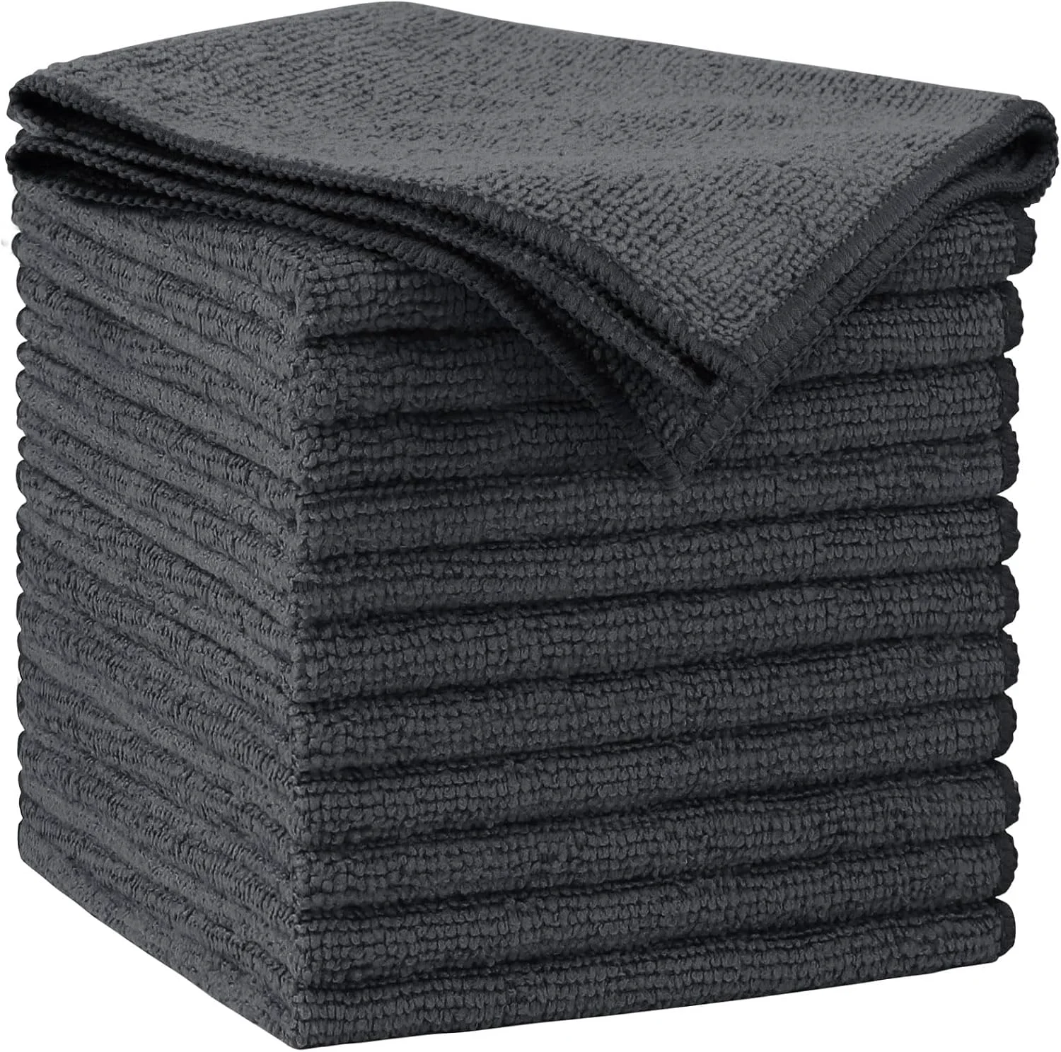 Pure AIDEA Microfiber Cleaning Cloth Grey 12PK Microfiber Towels 11.5×11.5 Trusted