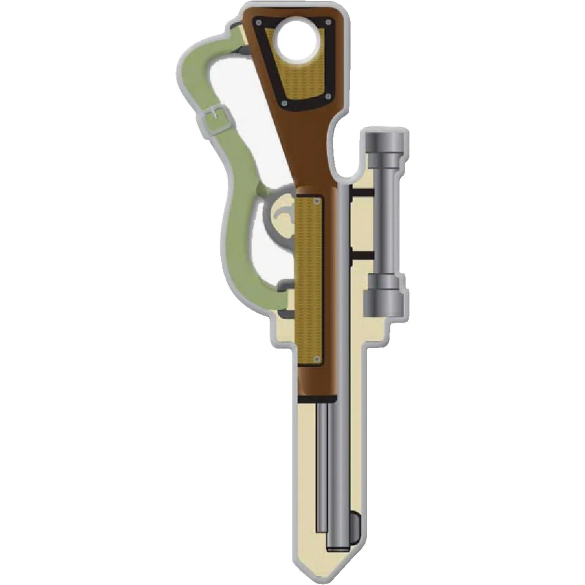 Original Lucky Line Rifle Design Decorative House Key SC1 Advanced