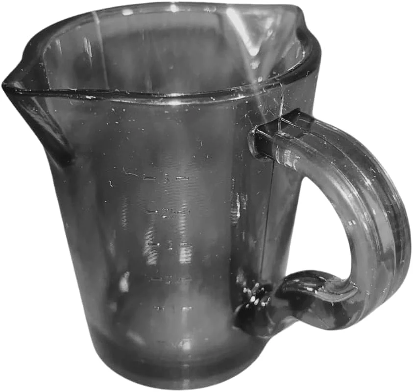 Modern Rattleware Smoked 3 Oz Plastic Barista Pitcher – Heavyweight Plastic Design with 2 Spouts – I for Espresso Shots Baking and Laboratory Use Exceptional