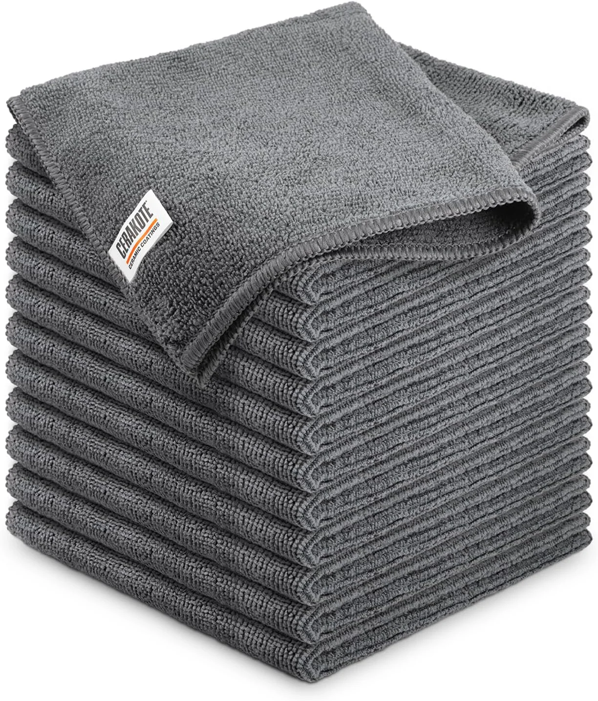Official Cerakote Microfiber Towels 12 Pack – Cleaning and Application Towels Durable Microfiber Material – 300 GSM Lint- Towel – I for Cars Home Modern