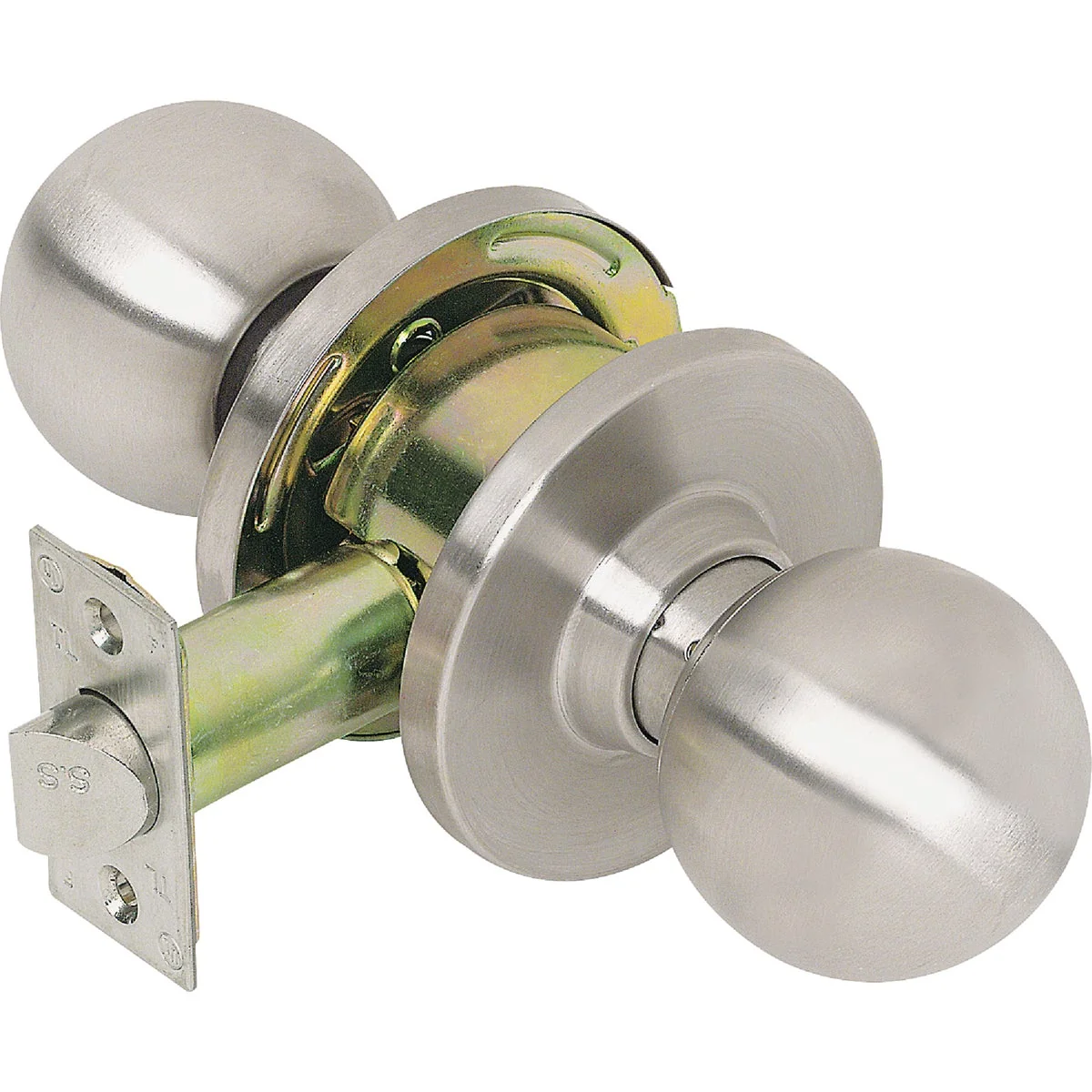 Refined Tell Stainless Steel Hall Closet Door Knob Traditional