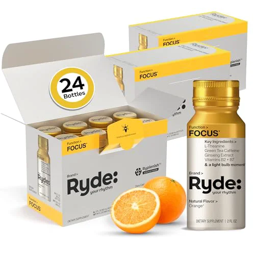 Relaxed RYDE Focus Energy Shot 48 Fl Oz Specialty
