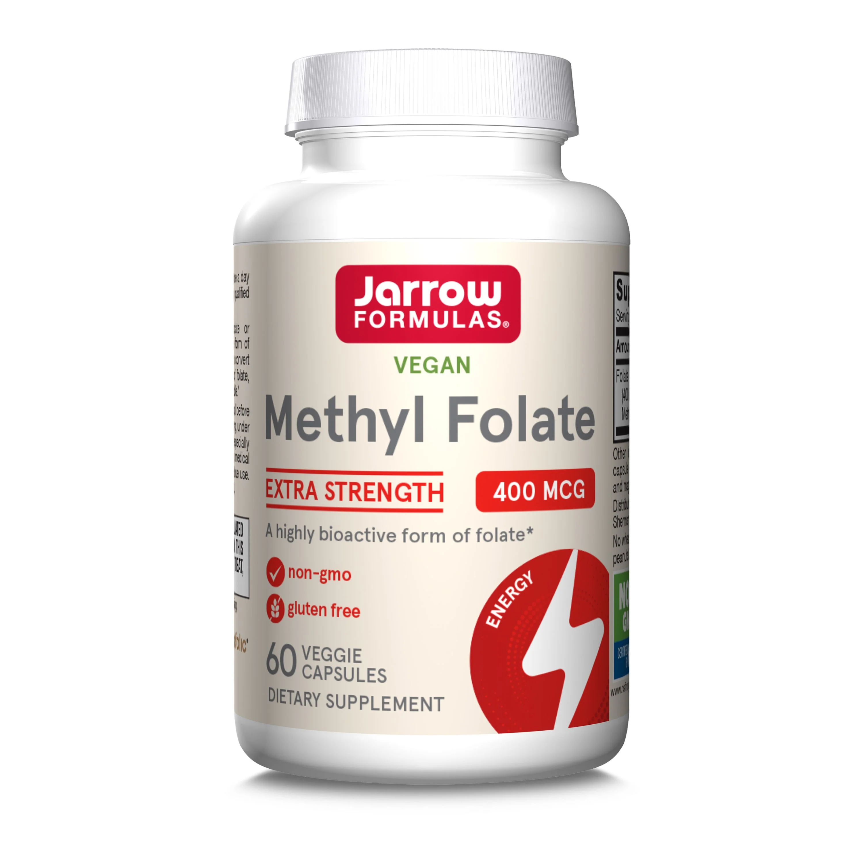 Recyclable Jarrow Extra Strength Methyl Folate Breathable